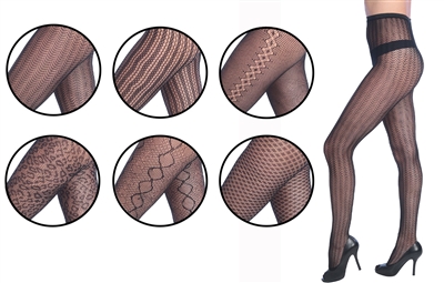 Wholesale Women's Fishnet Tights With Size Options (120 Pcs)