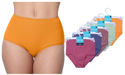 Wholesale Isadora Women's Cotton Lycra Panties With Size Options (72 Pack)