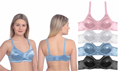 Wholesale Women's Satin Minimizer Bra (48 Pcs)