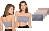 Women's Wholesale Removable Pads Pucker Pastel Bandeau Bra (72 pcs)