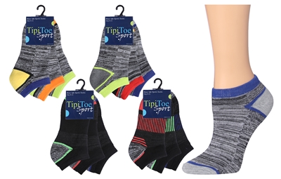 Wholesale Boy's 3 Pack Athletic Sports Cushion Socks (60 Packs)