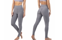 Women's Bubble Leggings in Assorted Sizes- Grey (36 Packs)