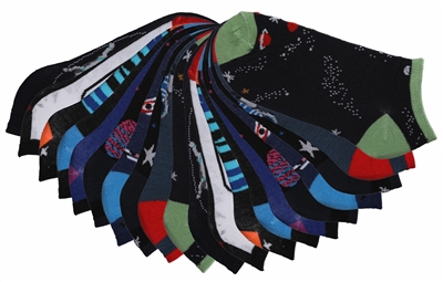 Wholesale Boy's 10 Pairs Low Cut Ankle Socks (36 Pack)