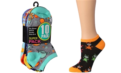 Wholesale Boy's 10 Pairs Low Cut Ankle Socks (36 Pack)