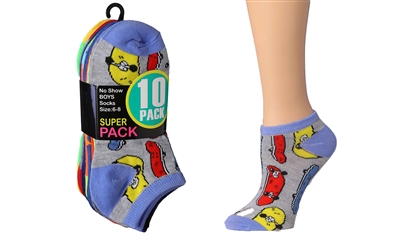 Wholesale Boy's 10 Pairs Low Cut Ankle Socks (36 Pack)