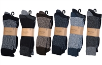 Wholesale Men's 2-Pack Marled Boot Socks (90 Packs)