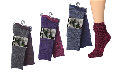 Wholesale Women's 2-Pack Marled Boot Socks