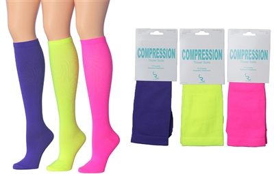 Wholesale Women's Single Pack Graduated Compression Socks (120 Packs)