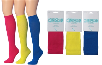 Wholesale Women's Single Pack Graduated Compression Socks (120 Packs)