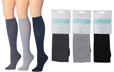 Wholesale Women's Single Pack Graduated Compression Socks (120 Packs)