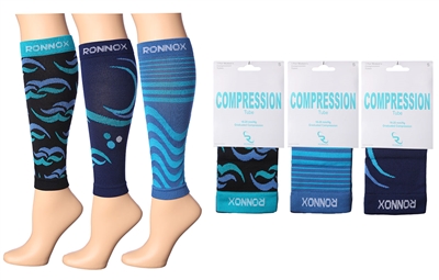 Wholesale Women's Single Pack Compression Tube Sleeves (120 Packs)