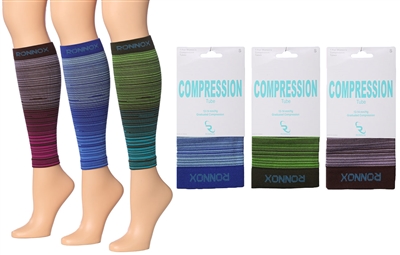 Wholesale Women's Single Pack Compression Tube Sleeves (120 Packs)