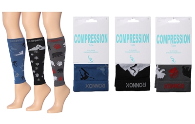 Wholesale Women's Single Pack Compression Tube Sleeves (120 Packs)