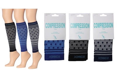 Wholesale Women's Single Pack Graduated Compression Tube Sleeves (120 Packs)