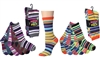 Wholesale Women's 6 Pairs Colorful Funny Cotton Crew Socks (30 packs)