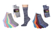 Wholesale Women's 6 Pairs Colorful Funny Cotton Crew Socks (30 packs)