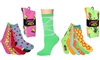 Wholesale Women's 6 Pairs Colorful Funny Cotton Crew Socks (30 packs)