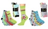 Wholesale Women's 6 Pairs Colorful Funny Cotton Crew Socks (30 packs)