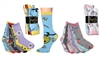 Wholesale Women's 6 Pairs Colorful Funny Cotton Crew Socks (30 packs)