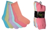 Wholesale Women's 6 Pairs Colorful Funny Cotton Crew Socks (30 packs)