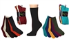 Wholesale Women's 6 Pairs Colorful Funny Cotton Crew Socks (30 packs)