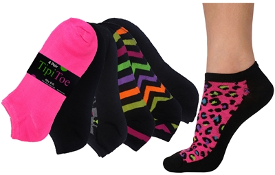 Wholesale Women's 6 Pair Ankle Socks