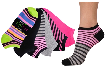 Wholesale Women's 6 Pair Ankle Socks