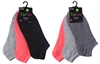 Wholesale Women's 3 Pack Solid Cute Cotton Ankle Socks (60 Packs)