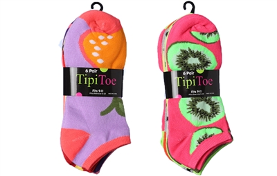 Wholesale Women's 6 Pair Ankle Socks (15 Pack)
