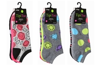 Wholesale Women's 3 Pack Novelty Patterned Cute Ankle Socks (60 Packs)