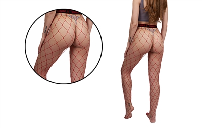 Wholesale Women's Savage Fashion Fishnet Tights with Size Options(36 Pcs)