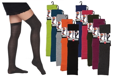 Wholesale Women's Over The Knee Socks (60 Pack)