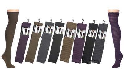 Wholesale Women's Over The Knee Socks (60 Packs)