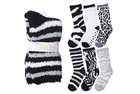 Wholesale Women's Fuzzy Skid-Proof Crew Socks (120 Packs)