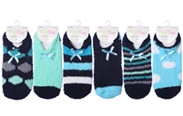 Wholesale Women's Soft Warm Cozy Fuzzy Slipper Socks (120 Packs)