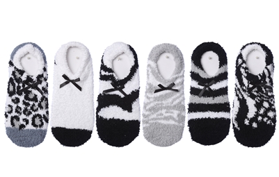 Wholesale Women's Soft Warm Cozy Fuzzy Slipper Socks (120 Packs)