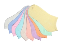 Wholesale Girl's 10 Pairs Low Cut Ankle Sock - Size:6-8  (36 Pack)