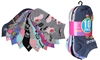 Wholesale Girl's 10 Pairs Low Cut Ankle Socks - Size:6-8  (36 Pack)