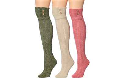 Wholesale Tipi Toe Wool Blend Knee High Socks Single Pack