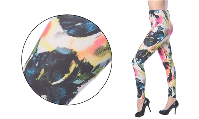 Wholesale Women's Floral Fashion Leggings (36 Packs)