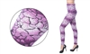 Wholesale Women's Purple Floral Fashion Leggings (36 Packs)