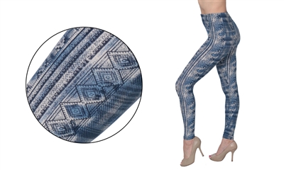 Wholesale Women's Fashion Patterned Leggings (36 Packs)