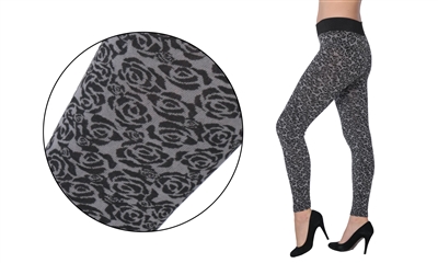 Wholesale Women's Fashion Jacquard Leggings (36 Packs)