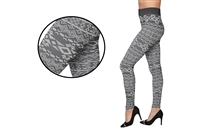 Wholesale Women's Isadora Seamless Fashion Jacquard Brushed Leggings (36 Packs)