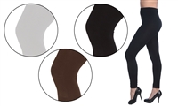 Wholesale Women's Light Leggings with Brushed Lining With Sizes and Color Options (36 Pack)