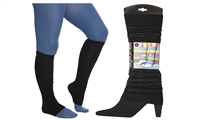 Wholesale Women's Black Lurex Legwarmer (120 Packs)