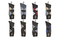 Wholesale Men's Argyle Dress Socks Single Pack - (180 Pairs)