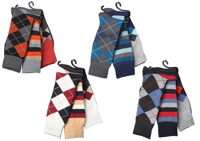 Wholesale Men's Dress Socks 3-Pair Pack - (60 Packs)