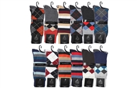 Wholesale Men's Dress Sock Single Pack - (180 Pairs)