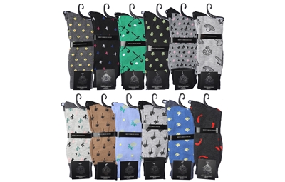 Wholesale Men's Dress Socks Single Pack - (180 Pairs)